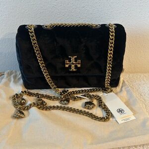 TORY BURCH Kira Velvett Small Convertible Shoulder Bag
